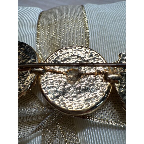 Vintage Nautical-Themed Gold-Tone Brooch Pin Trio Anchor Compass & Sailboat - Picture 8 of 10